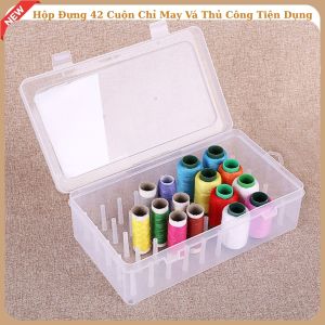 Hộp Đựng 42 Cuộn Chỉ May Vá Thủ Công Tiện Dụng