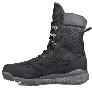 SMILER Mens WHtf Black Desert Combat BootsTactical Military BootsLace up Outdoor Mens Boots Lightweight Ankle Work Summer Boots (BlackTan)