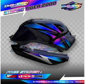 STRIPING VARIASI HONDA TIGER 2000 / STICKER LIST VARIASI MOTOR TIGER 2000 TILAM