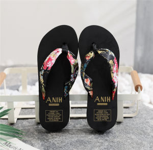 [Free Shipping] Bohemian Ethnic Style WomenS Flip-Flops With Thick Soles Flat Heels Height-Increasing Casual Vacation Beach Sandals For Women