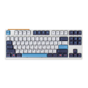 【Keycap Only】GMK Trackday Keycap 130 Keys Cherry Profile PBT Five-Sided Sublimation Keycaps With 2U 1.75U Shift For Cherry MX Switch Mechanical Keyboard Keychron/RK61/GK61/Anne Pro 2