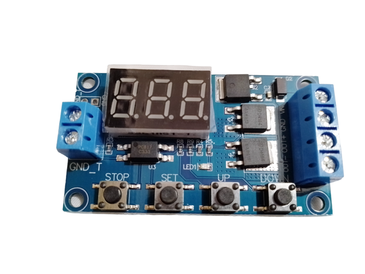 DC 5-36V DIGITAL LED RELAY BOARD DUAL-MOS TRIGGER CYCLE TIMING CIRCUIT ...