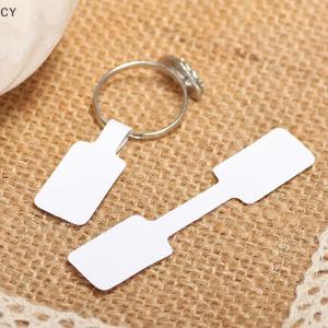 GY🌠🌠🌠 100pcs White Price Label Tags with Hanging String Jewelry Stationery Shoes Cloth