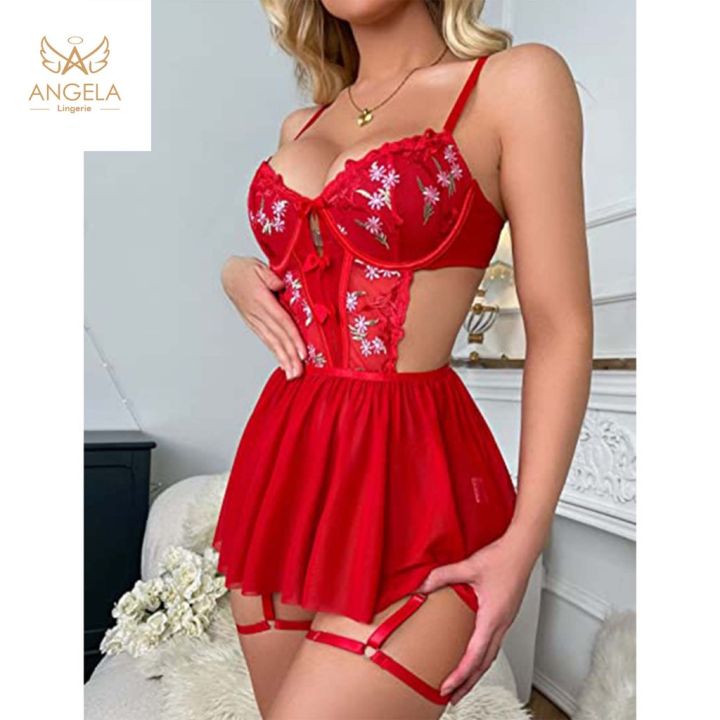 ANGELA%20PREMIUM%20Japan%20Quality%20SP58%20Sexy%20Lingerie%20Baju%20Tidur%20Piyama%20Seserahan%20Malam%20Pertama%20Import%20-%20Image%205