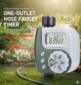 [SG Stock] Automatic Garden Water Timer Irrigation System | Smart Digital Hose Faucet Timer | Programmable Watering Controller for Outdoor Plants & Garden Sprinkler
