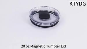 20 oz Magnetic Tumbler Lid 20 oz Replacement Lid for Lids Compatible with Rambler Magnetic Spill Proof Tumbler (4Pack 20oz)