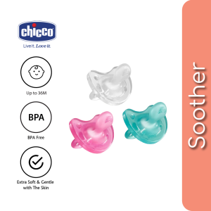 [Box Slightly Dented] Chicco Physio Soft Silicone Soother | 0-6M | 6-16M | 16-36M
