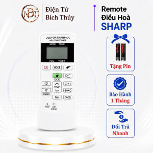 Điều khiển điều hòa SHARP Mã 05 nút ECO Remote máy lạnh SHARP - Tặng kèm pin - T&U Remote