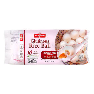 Frozen Food / Camilan Siap Saji Spring Home Glutinous Rice Ball /  Bola Nasi Ketan 200 Gr Varian Peanut / Kacang Filling Red Bean Paste / Kacang Merah Pasta Filling Sesame / Biji Wijen Filling