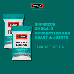 [EXP 31 DEC 2026] [Twin Pack] Swisse Ultiboost Deep Sea Krill Oil 60 Caps