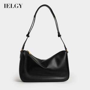 Ielgy túi đựng tài liệu phụ nữ thời trang màu trơn phong cách Hàn Quốc hợp thời trang dễ dàng phù hợp với vai Balck Túi Công Sở