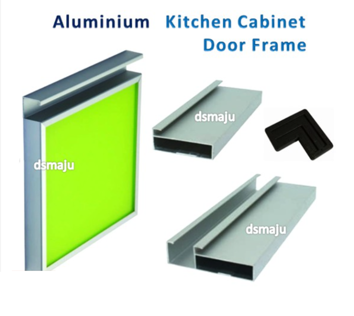 DSMAJU 3G Aluminum Kitchen Door Frame With Handle Frame Bracket