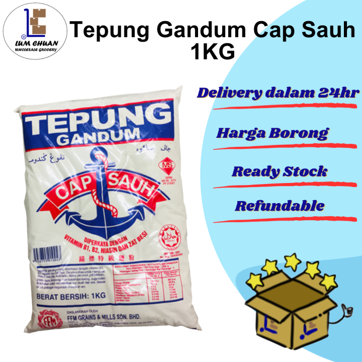 [Harga Borong] Tepung Gandum Cap Sauh [1KG] | Lazada