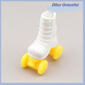 Ditur Pink Roller Skates Shoes For Doll Fashion Short Boots Decorative Toy Play Doll Accessories