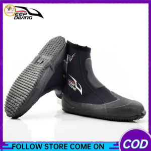 5mm Neoprene bốt lặn Giày nước mùa đông chống lạnh cao trên ấm vây spearfishing Giày