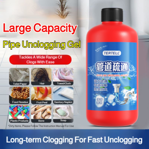 Powerful kitchen drain unclogger grease toilet special liquid pipe unclogger dissolver Kitchen and toilet universal drain cleaner powerfully dissolves oil and grease blockages multi-funct