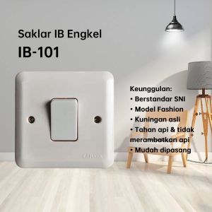 SAKELAR IB MEREK CAHAYA/SAKELAR ENGKEL CREAM SC-101