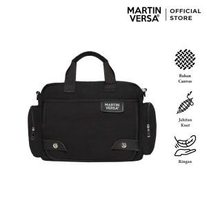 MARTIN VERSA Ransel Pria Wanita 34 Cm Tas Travel Selempang Sling Bag Canvas TT4-AL