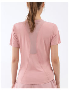 SUPERFLOWER Womens Mesh Sport Top Fitness Yoga Quick Dry Tank Top Gym Clothing T-Shirt Female Casual Workout Shirts Sports Running Shirt