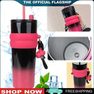 [Uehomeie] 700ml Gradient Color Space Cup 304 Stainless Steel Sports Water Bottle Leak Proof Large Capacity Water Cups for Outdoor Camping Hiking Picnic
