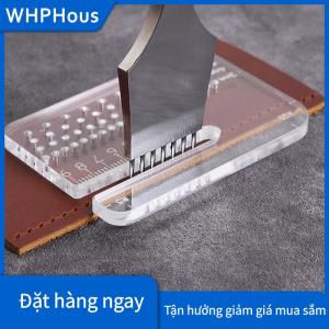 WHPHous 4Mm Đa Chức Năng Dày Trong Suốt Puller Acrylic Tròn Cắt Khoảng Cách Cai Trị Đánh Phụ Trợ Của Nhãn Hiệu Da Công Cụ