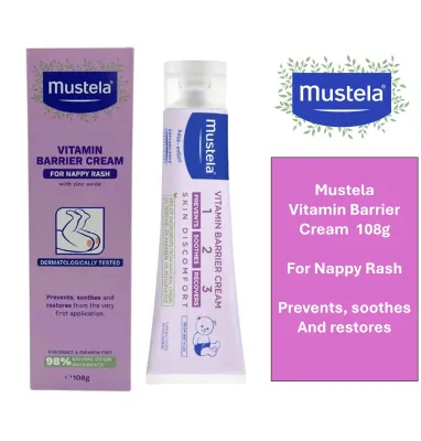 Mustela Vitamin Barrier Cream for Nappy Rash 108g