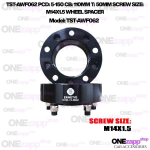 WHEEL SPACER TST-AWF062 PCD: 5-150 CB: 110MM T: 50MM SCREW SIZE: M14X1.5