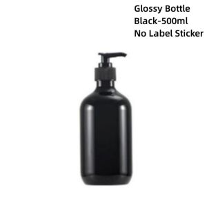 500ml Soap dispenser Leakproof Bathroom Refillable Shampoo bottle Plastic Transparent Shower container for Bath Kitchen Home Hotels Travel