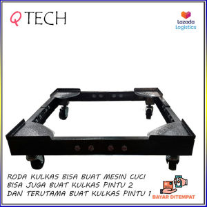 Roda Kulkas Qtech Kaki kulkas 1/2 Pintu Bisa mesin cuci Tahan 180Kg Anti karat