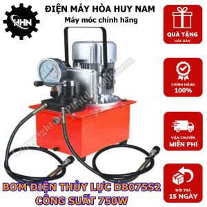 Bơm Điện Thủy Lực DB075S2 - Công Suất 750W - 2 Vòi Van Cơ - Bình Dầu 7L- Hàng Chính Hãng - Bảo Hành Toàn Quốc