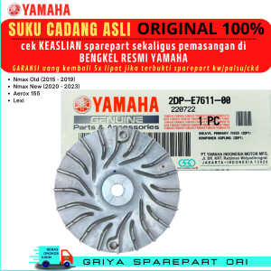 Kipas CVT Nmax ori 2DP Kipas rumah roller Yamaha N max Original N-max new Old Aerox 155 Lexi Original Yamaha Genuine Parts