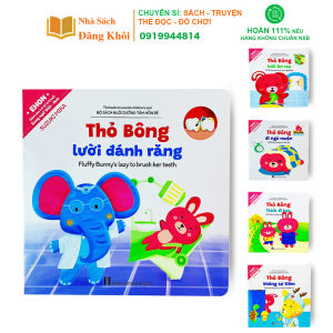 Sách - Ehon Thỏ Bông Bộ Sách Nuôi Dưỡng Tâm Hồn Cho Bé Song Ngữ Anh Việt - bộ 5 cuốn