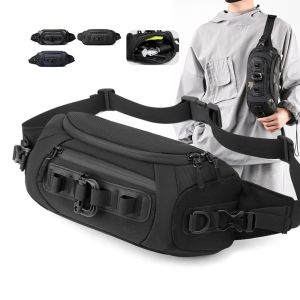 SHIHENG Large Capacity Mens Chest Bag Anti-theft Adjustable Strap Shoulder Crossbody Bag Leisure Wear resistant Sport Cross Phone Bag Cycling