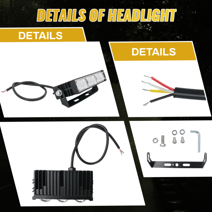 High%20brightness%20car%20modified%20LED%20headlights%20with%203%20beads%20lens%20headlights,%20U+L-shaped%20double%20bracket%20white,%20yellow,%20red%20devil's%20eye%20grille%20spotlights%20-%20Image%204