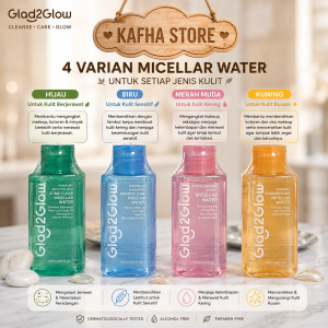 GLAD2GLOW 130ml - G2G Cherry Blossom Betaine Micellar Water / yuja micellar water / acne micellar water