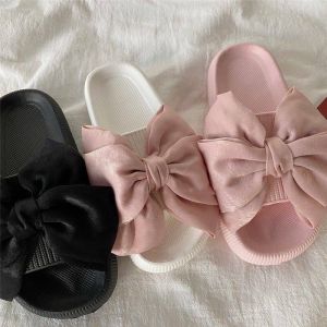 [READY STOCK🇲🇾] Women Big Ribbon Head Tie Thick and Soft Bottom Flip Flop Slipper Sandal Ribon pattern Kasut Sliper Perempuan (Size Euro36-41)