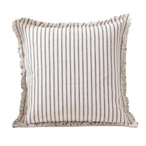 Pillow case Cushion Cover Beige with Blue Black Light Gray Stitching Pillowcase for Home Decoration Elegant
