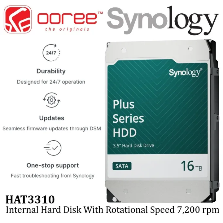 SYNOLOGY PLUS NAS INTERNAL HARD DRIVE HAT3310/ HAT3300/HAT3320 SATA III 3.5'' SATA - HDD HASRDDISK NAS HARD DISK HDD