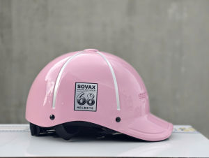 Nón bảo hiểm Sovax màu Hồng có lưỡi trai siêu dễ thương chính hãng cao cấp