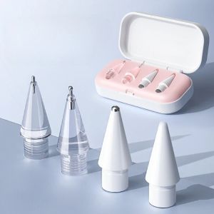 BK6H ถอดเปลี่ยนได้ ปลายดินสอปลาย กันกระแทก ป้องกันรอยขีดข่วน ปลายปากกาสไตลัส แฟชั่นสำหรับผู้หญิง พกพาได้ หัวปากกาแท็บเล็ต สำหรับ Apple pencil สำหรับ Apple pencil