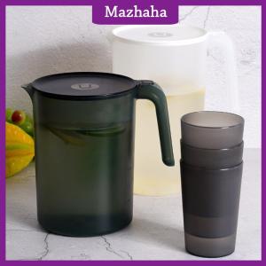 Mazhaha Pitcher Plastic Cold Water Bottle And Cups Set Home Large Capacity Water Jug