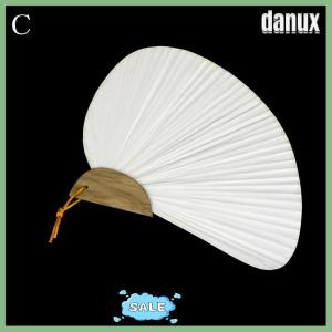 danux 1pc White Folding Elegant Paper Hand Fan Wedding Party Favors