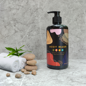 Botol Tempat Sabun Cair Shampoo Pump Dispenser Sabun Shampoo Aesthetic 500ml Motif Beggie