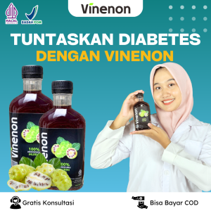 Vinenon Cuka Mengkudu Murni | Obat Herbal Pemecah Batu Ginjal | Bantu Atasi Batu Diabetes | Sudah BPOM