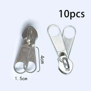 Zipper Slider Replacement 10# Double Head 10pcs Alternating Pull for Tent/Nylon Coil Sewing Parts