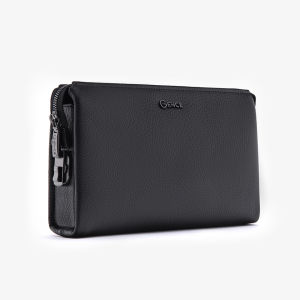 Ví Cầm Tay Clutch Nam Chính Hãng GENCE RB06 Da Bò Khóa Vân Tay Cao Cấp Màu Đen