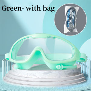 Swimming Goggles Large Framed Swimming Goggles With a Free Swimming Cap High Definition Diving Glasses Waterproof For Swimming Goggles Soft Silicone Swimming Goggles Adult Men Women