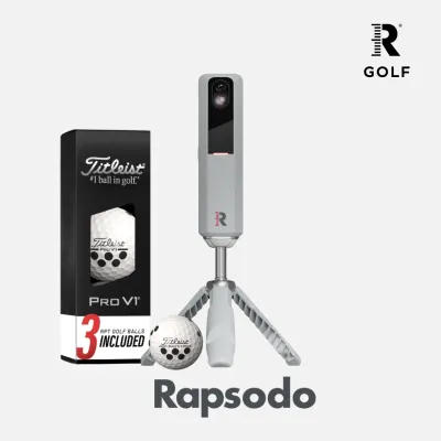 RAPSODO เครื่องตรวจวัดการตีลูกกอล์ฟ MLM2PRO Golf Simulator with Dual Cameras and Doppler Radar - High-Quality Golf Training Equipment