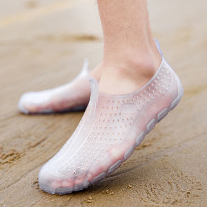 Free Shipping White Transparent Beach Sandals MenS Style Suitable For Beachcombing With Anti-Slip And Anti-Cut Features Also Suitable For Diving And Available As A CoupleS Or Parent-Child Pair For Swimming