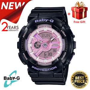 (ของแท้ 100%) นาฬิกา นาฬิกาข้อมือผู้หญิง BABY-G รุ่น BA-110PL-7A1 วัสดุเรซิ่น CMGประกันภัย 1
